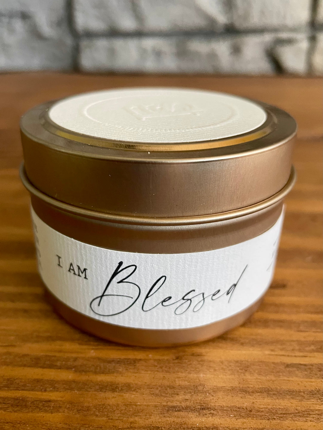 I am blessed soy candle, fair trade