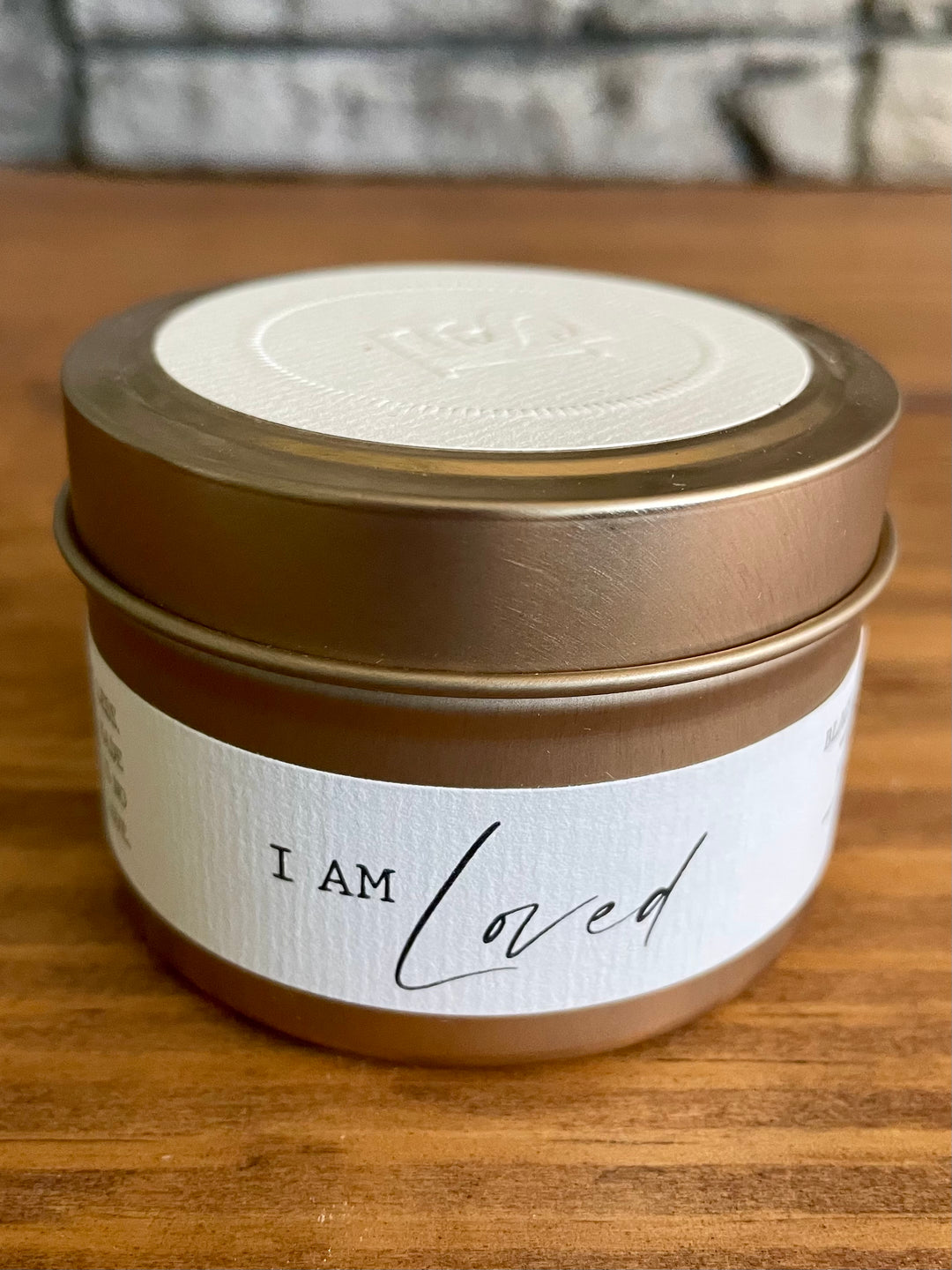 I am loved soy candle, fair trade